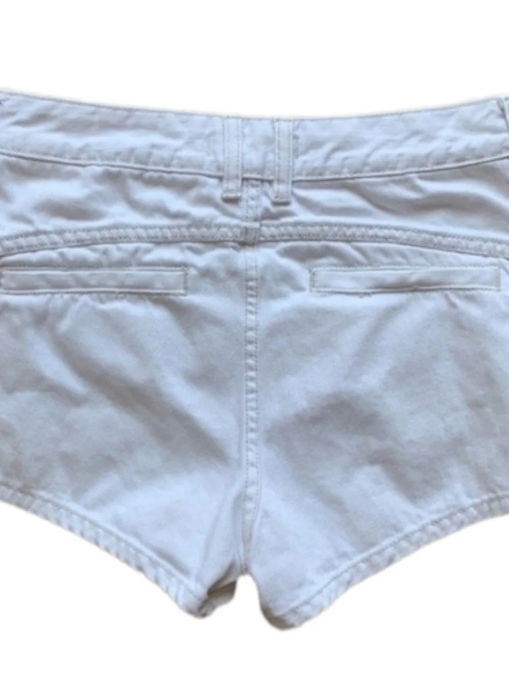 Free People White High-Rise Denim Cutoff Shorts